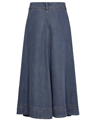 Nümph - NUEvali Nederdel - Snow Washed Denim